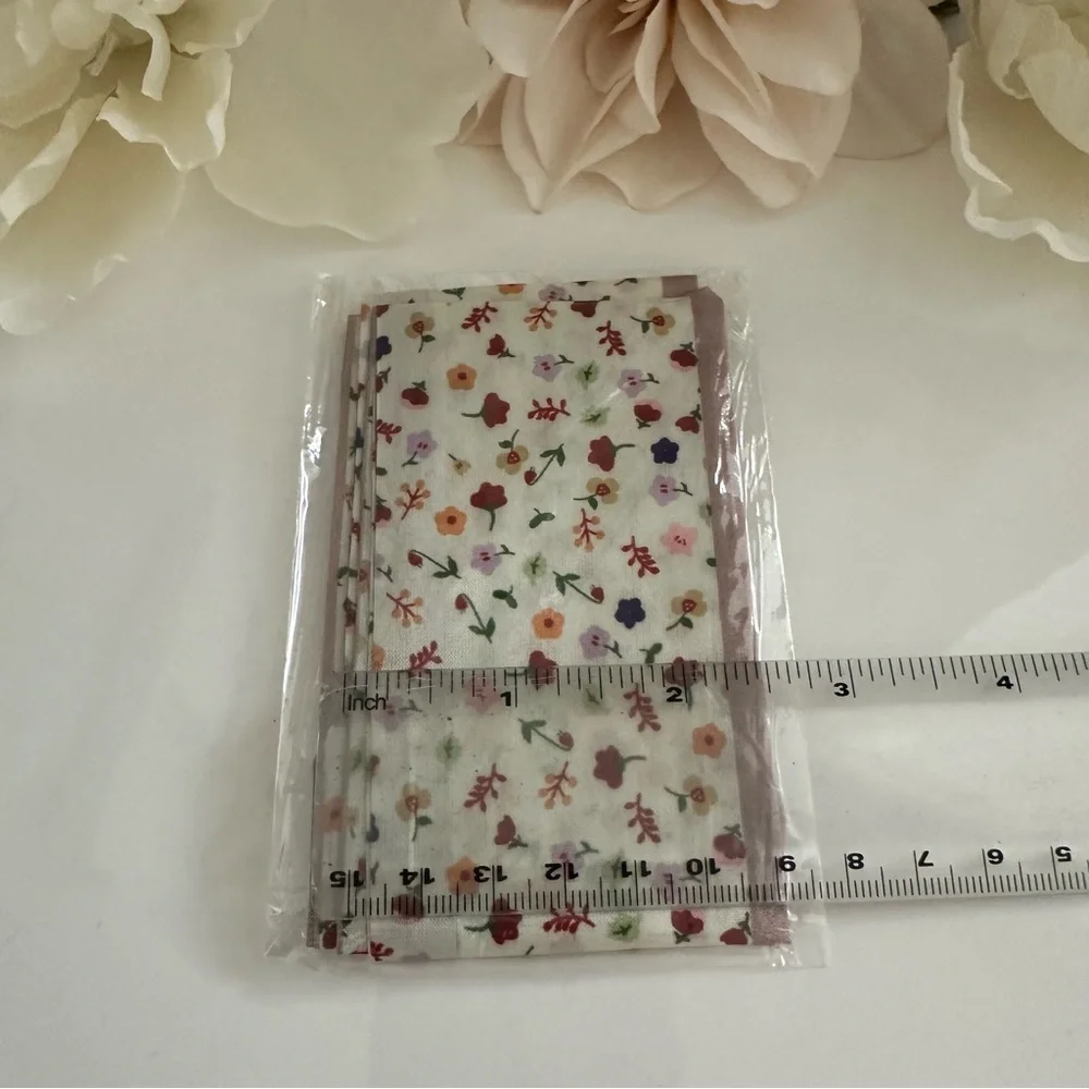 Handbag Skinny Hair Scarf beige floral 3/$20